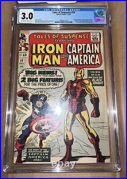 (1959 Series) Marvel Tales Of Suspense #59 1st Sa Solo Captain America Cgc 3.0