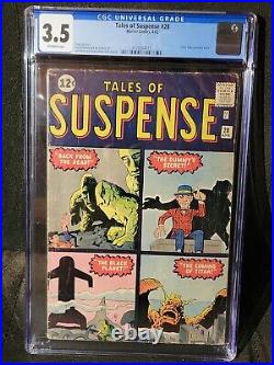 1962 Tales of Suspense #28 Stone Men Proto Kirby. Ditko. Marvel CGC 3.5