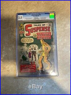 1963 Marvel Tales Of Suspense #45 1st Appearance Pepper Potts Cgc 3.5 Cr-ow Box4