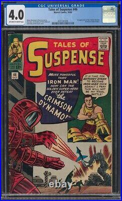 1963 Tales Of Suspense #46 CGC 4.0 1st App Of The Crimson Dynamo Marvel Comics
