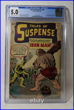 1963 Tales of Suspense Comic # 40 CGC 4.0 2nd Appearance Iron Man 1st Gold Armor
