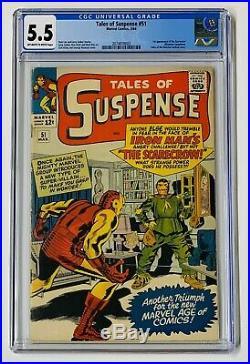 1964 Marvel Tales Of Suspense #51 1st Appearance Scarecrow Cgc 5.5