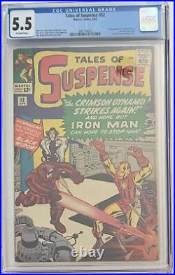(1964) Tales Of Suspense #52! 1st appearance of the BLACK WIDOW CGC 5.5 OWP
