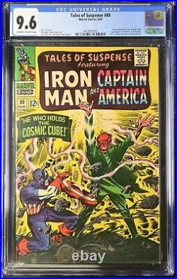 1966 Tales of Suspense 80 CGC 9.6 Classic Red Skull Cosmic Cube. Captain America