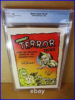 Beware Terror Tales 4 CGC 4.5 Bailey Blob C 1952 Fawcett Horror Comic 1568580002