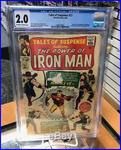 CGC 2.0 Tales of Suspense 57 Origin and 1st Appearance of Hawkeye Marvel Comics