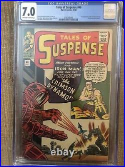 CGC 7.0 TALES OF SUSPENSE #46 1ST APPEARANCE CRIMSON DYNAMO OWithW PAGES