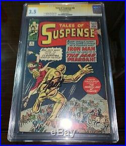 CGC SS 3.5 Tales Of Suspense #44 signed by Stan Lee, early Ironman app, Avengers