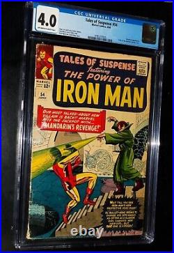 CGC TALES OF SUSPENSE IRON MAN #54 1964 Marvel Comics CGC 4.0 Very Good
