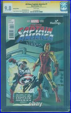 Captain America 1 CGC 2X SS 9.8 Stan Lee Tales Suspense 59 Perkins Civil War