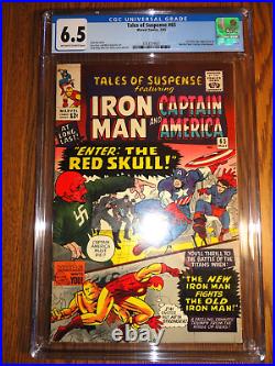 Captain America 1st Dead Red Iron Man Marvel Thriller Tales #65 CGC 6.5 Key