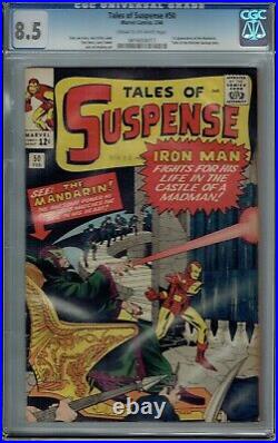 Cgc 8.5 Tales Of Suspense #50 1st Appearance The Mandarin Cr/ow Pgs