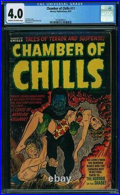 Chamber Of Chills 11 Cgc 4.0 Cow Pages 1952 Harvey Tales Of Terror Suspense C4