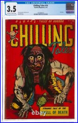Chilling Tales 14 CGC 3.5 CLASSIC MATT FOX Voodoo Beware 1953 #2 Youthful Horror