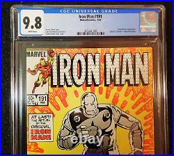 IRON MAN #191 CGC 9.8 WHITE Pages Tales of Suspense 39 Homage 1985