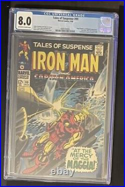 MARVEL'S TALES OF SUSPENSE #99 CGC 8.0 -LAST ISSUE Black Panther/Whiplash 3/1968