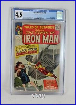 Marvel 1964 Tales of Suspense Iron Man #53 CGC 4.5 Second Appearance Black Widow