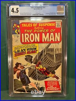 Marvel 1964 Tales of Suspense Iron Man #53 CGC 4.5 Second Appearance Black Widow