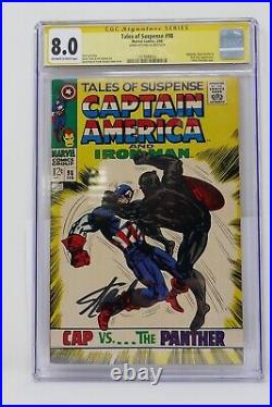 Marvel 1968 Tales of Suspense #98 Signed by Stan Lee CGC 8.0 Black Panther