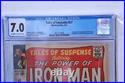 Marvel Comics Tales of Suspense #57 CGC 7.0 Key 1st Appearance of Hawkeye 1964