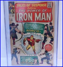 Marvel Comics Tales of Suspense #57 CGC 7.0 Key 1st Appearance of Hawkeye 1964