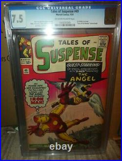 Marvel Comics Tales of Suspense CGC 7.5 49 1st X Men Crossover Angel 1963 Iron