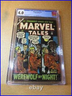 Marvel Tales 116 CGC 4.0 RARE 1st WEREWOLF BY NIGHT 1953 Atlas Horror Comic Lee