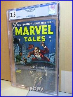 Marvel Tales 121 CGC 3.5 ZOMBIE PULLS MAN INTO GRAVE 1954 Atlas Horror0330653010