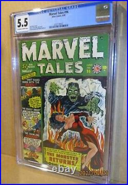 Marvel Tales 96 CGC 5.5 FRANKENSTEIN & BONDAGE/HEADLIGHTS 1950 Atlas Horror (#4)
