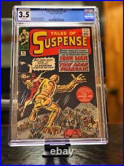 Marvel Tales of Suspense #44 CGC 3.5 Yellow Suit Iron Man Wakanda Black Panther