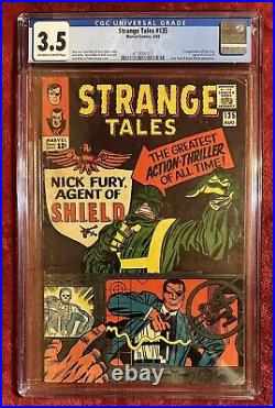 Strange Tales #135 (1965) CGC 3.5 1st Nick Fury, Agent of SHIELD + 1st Hydra