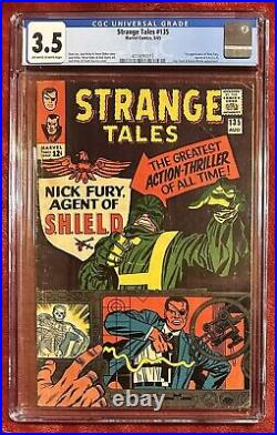 Strange Tales #135 (1965) CGC 3.5 1st Nick Fury, Agent of SHIELD + 1st Hydra