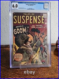 TALES OF SUSPENSE #15 CGC 6.0, 1961, Behold Goom! The Thing From Planet X RARE