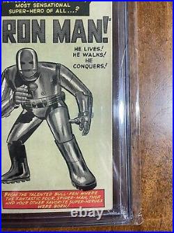 TALES OF SUSPENSE #39 CGC 1.8 FIRST IRON MAN MARVEL MARCH 1963 OWithW