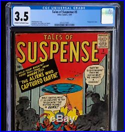 TALES OF SUSPENSE #3 (Atlas 1959) CGC 3.5 ONLY 73 IN CENSUS! KIRBY & DITKO