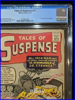 TALES OF SUSPENSE #41 CGC 1.8 3rd Appearance of Iron Man! Kirby Ayers & Ditko