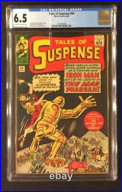 TALES OF SUSPENSE #44 Comic CGC 6.5 Marvel 1963 Silver Age IRON MAN Kirby Cover