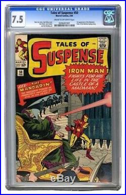 TALES OF SUSPENSE #50, 1964 Silver Age Marvel, 1ST APPEARANCE MANDARIN! CGC 7.5