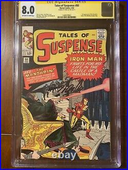 TALES OF SUSPENSE #50 2/64 CGC 8.0 OWithW SS STAN LEE! FIRST MANDARIN! Nice
