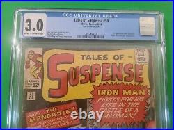 TALES OF SUSPENSE #50 CGC 3.0 1st App MANDARIN Shang-Chi Movie 1964