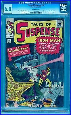 TALES OF SUSPENSE 50 CGC 6.0 1st FIRST MANDARIN NO MARKS STAMPS SEE OUR 9.2