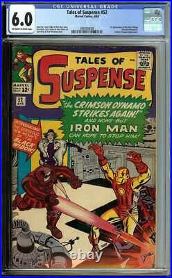 TALES OF SUSPENSE #52 CGC 6.0 OWithWH PAGES // 1ST APP BLACK WIDOW MARVEL 1964
