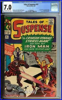 TALES OF SUSPENSE #52 CGC 7.0 OWithWH PAGES // 1ST APPEARANCE OF BLACK WIDOW