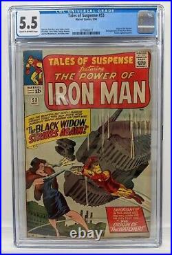 TALES OF SUSPENSE #53 Marvel 1964 CGC 5.5 2nd Appearance of Black Widow, Watcher