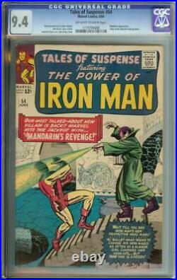 TALES OF SUSPENSE #54 CGC 9.4 OWithWH PAGES // MANDARIN APPEARANCE 1964