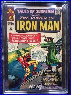 TALES OF SUSPENSE #54 CGC VF- 7.5 OW-W 2nd appearance of the Mandarin