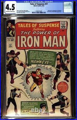 TALES OF SUSPENSE #57 (1964 Marvel) CGC 4.5 VG+ 1st Appearance Hawkeye