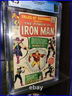 TALES OF SUSPENSE #57 CGC 4.5 (VG+) 1ST HAWKEYE A+ centering 1964 OFF WH-WHITE