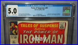 TALES OF SUSPENSE #57 (Hawkeye 1st app) CGC 5.0 VG/FN Marvel 1964 Iron Man