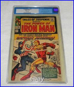 TALES OF SUSPENSE #58 CGC 7.0 FN/VF OW Pages Cap vs Iron Man